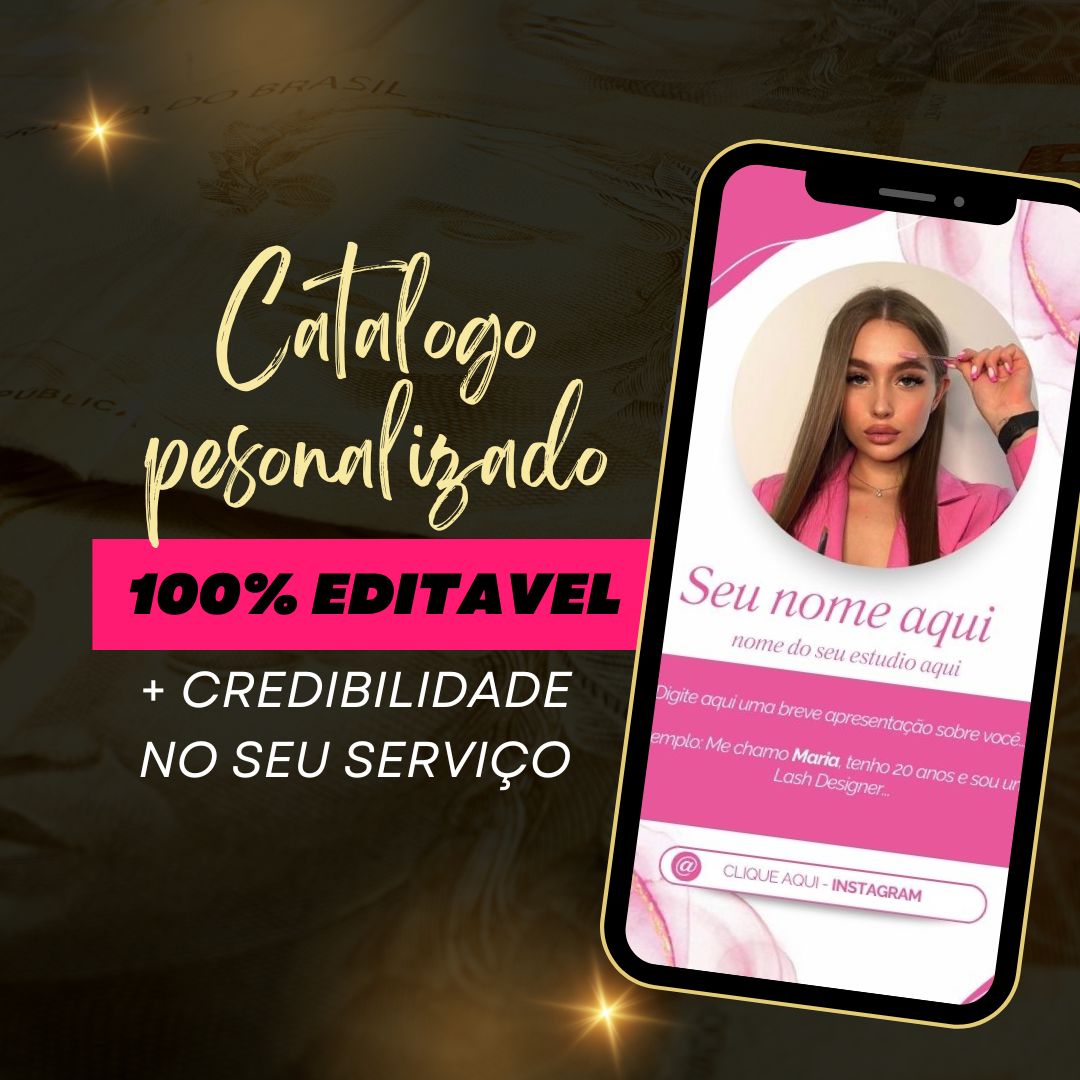 Capa: Catálogo Moderno Personalizável